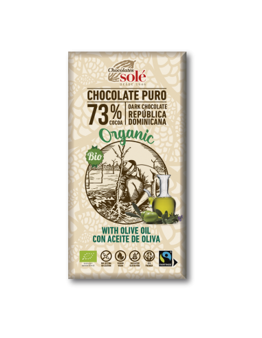 Chocolate 73% Con Aceite Oliva Eco 100gr