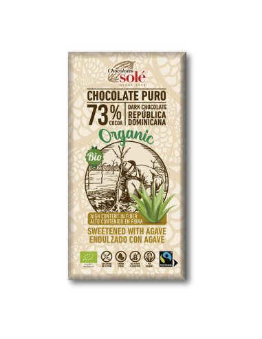 Chocolate 73% con Agave Eco 100gr