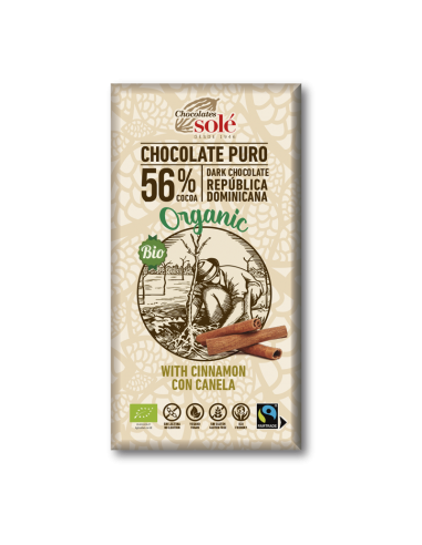 Chocolate 56% con Canela Eco 100gr